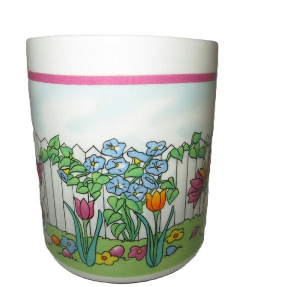 (Easter?)Bunny Hare Rabbit carrot bouquet with Bunny Hare Rabbit handle mug made - Picture 3 of 6